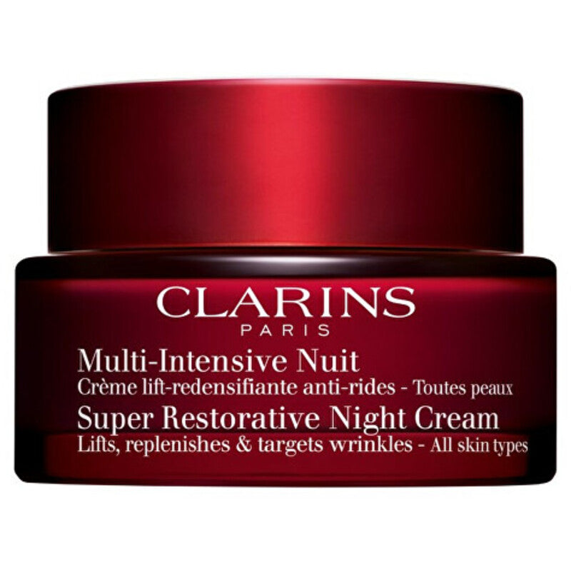 „Clarins Super Restorative Night“ (visiems odos tipams) – stangrinanti naktinė priemonė