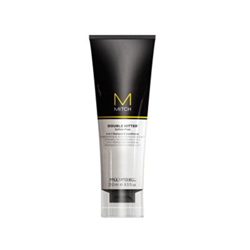 Paul Mitchell Sulfate-care šampūnas ir kondicionierius 2in1 Mitch (Double Hitter Sulfate-Free 2 In 1 Šampūnas & Conditioner) 250 ml