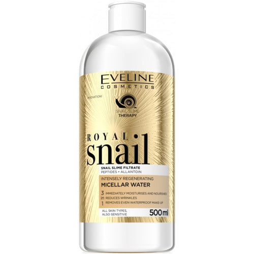 „Eveline Cosmetics Royal Snail“ 3 viename micelinis viruo