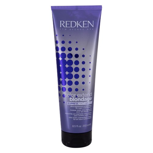 „Redken Color Extend Blondage Express Anti-Brass“ kaukė – kaukė šviesiems plaukams, skirta pašalinti geltonus atspalvius.