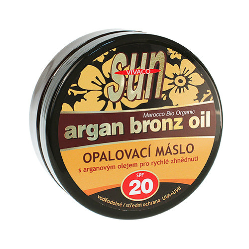 Vivaco Sun Argan Bronze Oil SPF 20 – įdegio sviestas su ekologišku argano aliejumi