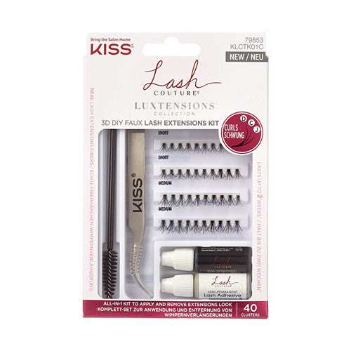 „Kiss My Face Lash Couture LuXtension Cluster Kit“ – rinkinys dirbtinių blakstienų priklijavimui
