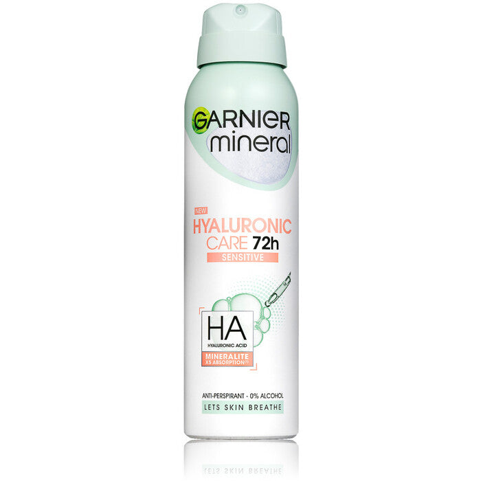 GARNIER mineralinis hialurono rūgšties itin priežiūros antiperspirantasas