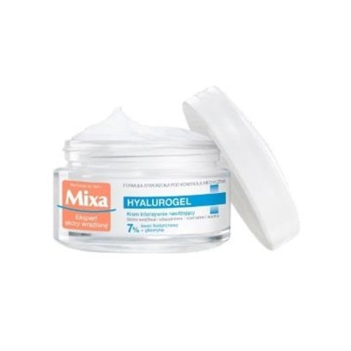 „Mixa Hyalurogel“ drėkinamasis gelis-kremas „Hydration 24H“ (normaliai ir sausai odai)