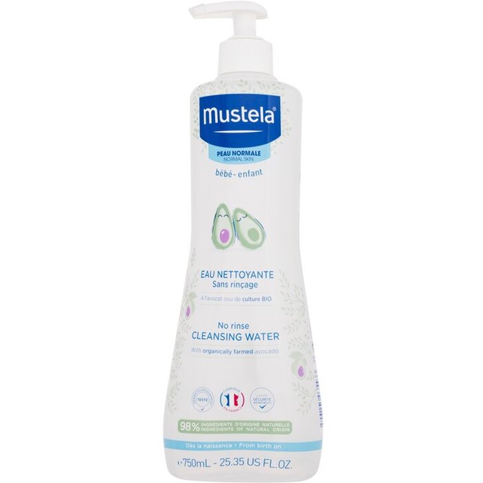 „Mustela Bébé Cleansing Water No Rinse“ – gaivinantis valomasis vanduo vaikams