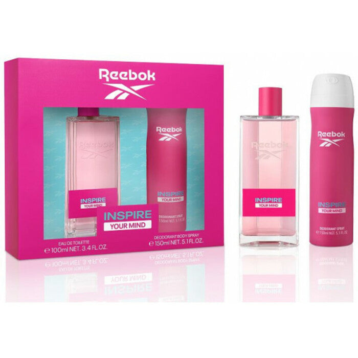 Reebok Inspire Your Mind For Women dovanų rinkinys EDT 100 ml ir dezodorantas 150 ml