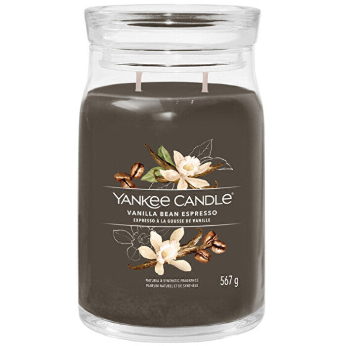 „Yankee Cirle Vanilla Bean Espresso Signature“ žvakė (espreso skonio su vanilės ankštimis)