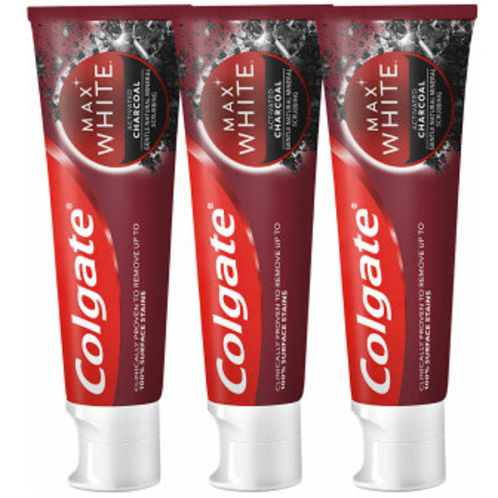 Colgate Max White Charcoal Trio dantų pasta