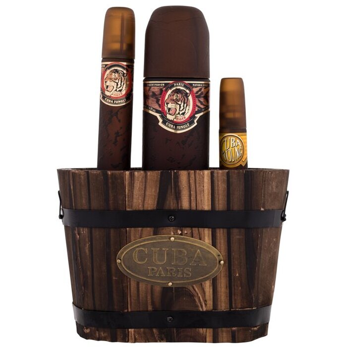 Cuba Jungle Tiger dovanų rinkinys EDP 100 ml, EDP 35 ml ir EDP 15 ml