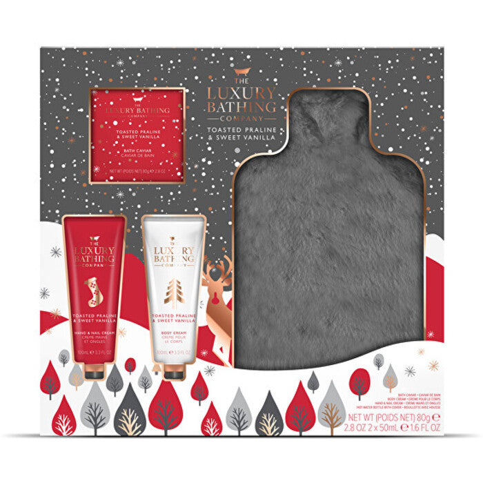 „Grace Cole“ skrudintų pralinių kūno priežiūros rinkinys su termosu (kalėdiniai sausainiai ir vanilė)