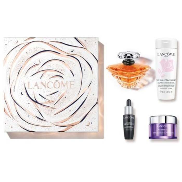 Lancome Tresor dovanų rinkinys EDP 100 ml, cleansing milk 50 ml, serum 7 ml ir cream 15 ml