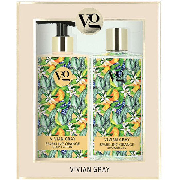 Vivian Gray putojančio apelsino dušo želės ir kūno losjono rinkinys - kosmetikos rinkinys