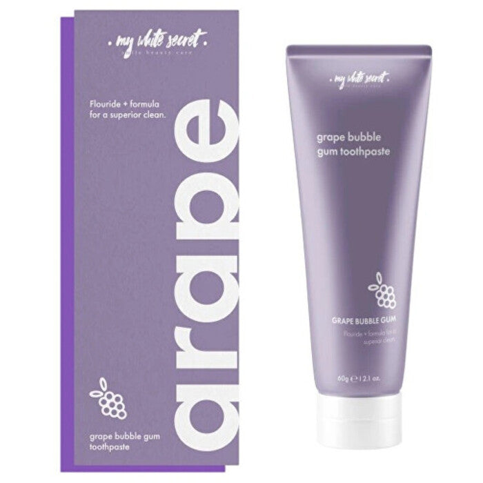 „My White Secret“ vynuogių kramtomosios gumos dantų pasta – vynuogių dantų pasta