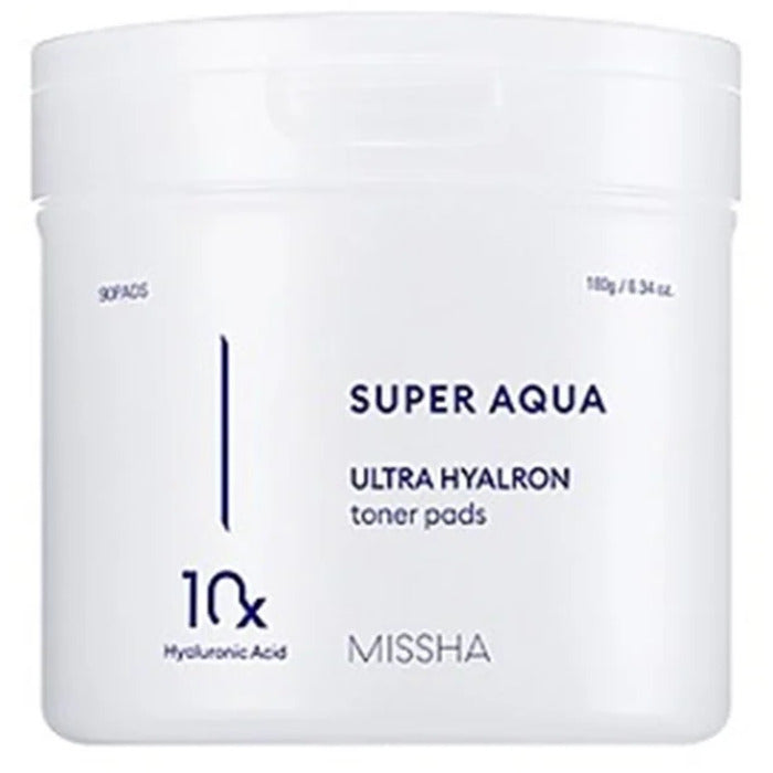 „Missha Super Aqua Ultra Hyalron“ tonerio pagalvėlės (90 vnt.) – drėkinamosios pagalvėlės