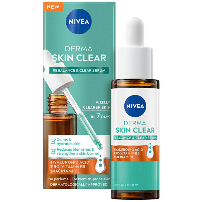 Nivea Derma Skin Clear Serum – regeneruojantis ir giliai drėkinantis odos serumas