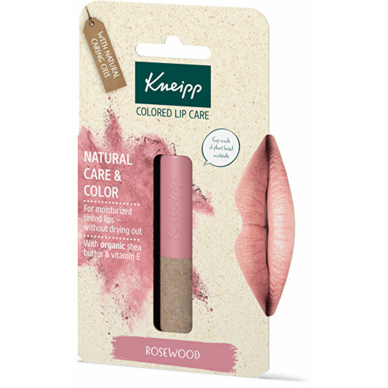 Kneipp Colored Lip Care (Rosewood) - Spalvotas balzamas
