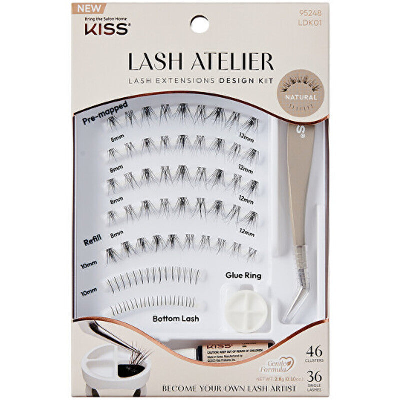 „Kiss My Face Lash Atelier Design Lashes 01“ – dirbtinių blakstienų rinkinys