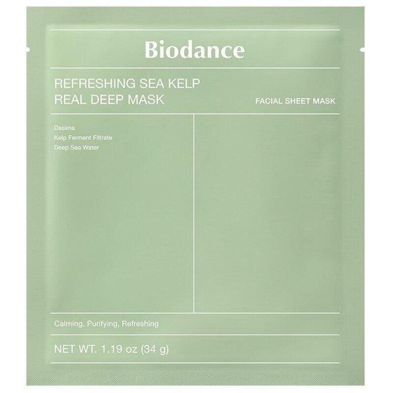 Biodance Refreshing Sea Kelp Real Deep Mask - Raminanti veido kaukė