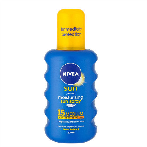 Nivea Spray SPF 15 Sun (Moisturizing Sun Spray) 200 ml