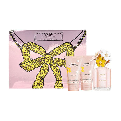 Marc Jacobs Daisy Eau So Fresh dovanų rinkinys EDT 75 ml, Daisy Eau So Fresh kūno losjonas 75 ml ir Daisy Eau So Fresh dušo gelis 75 ml