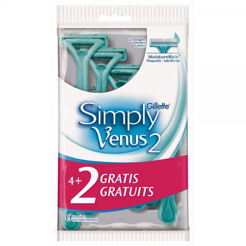 Gillette Simply Venus 2 (6 vnt.)