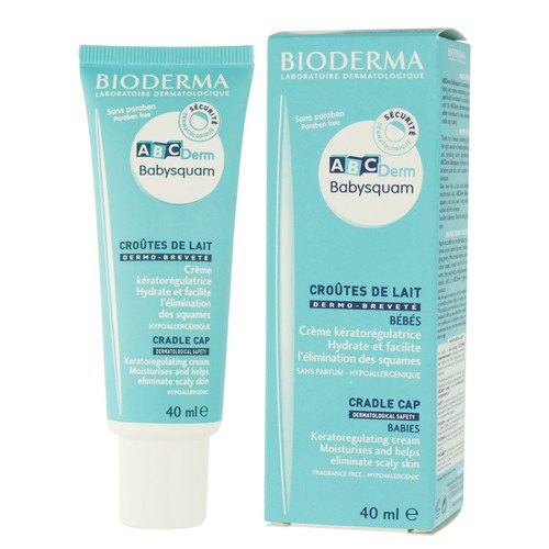 Bioderma ABCDerm Babysquam lopšio kepurėlės kremas