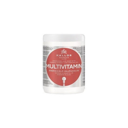Kallos Multivitaminas su ženšenio ekstraktu ir avokadų plaukų kauke
