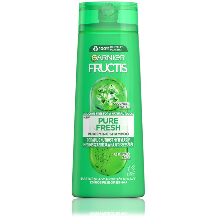 GARNIER „Fructis Pure Fresh“ stiprinamasis šampūnas riebiems plaukams
