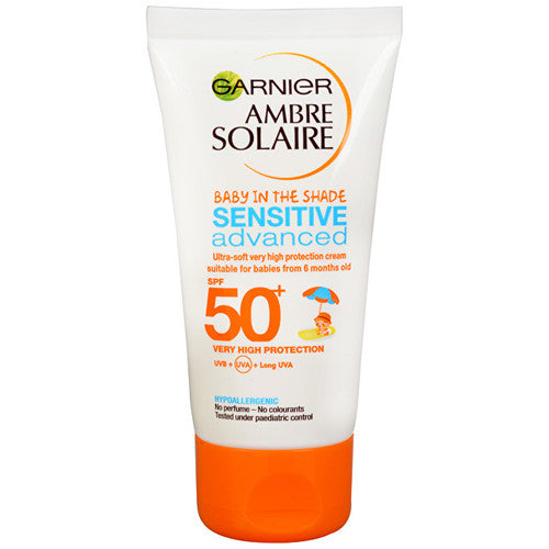 GARNIER Ambre Solaire SPF 50+ Sensitive Advanced – kremas nuo saulės vaikams