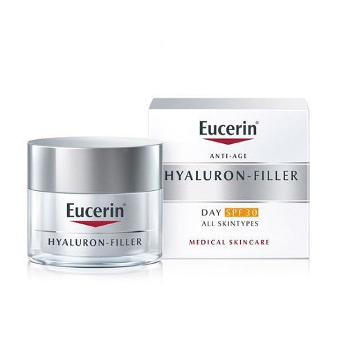 Eucerin Hyaluron Filler kremas SPF 30 – dieninis kremas nuo raukšlių