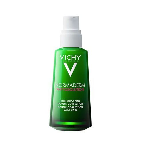 „Vichy Normaderm Phytosolution“ dviguba korekcija – dvigubo poveikio korekcinė priežiūra nuo spuoguotų odos trūkumų
