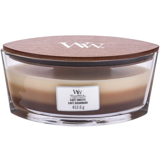 WoodWick Cafe Sweets Trilogy Ship (desertas kavinėje) - Kvapi žvakė