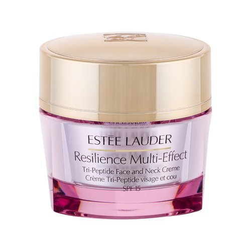 „Estee Lauder Resilience Multi-Effect Tri-Peptide Face & Neck“ dieninis kremas SPF15