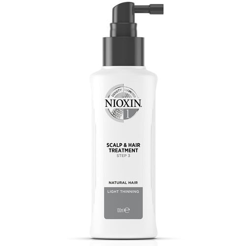 Nioxin System 1 Scalp Treatment 1 – plaukų priežiūros priemonė ploniems, šiek tiek ploniems natūraliems plaukams