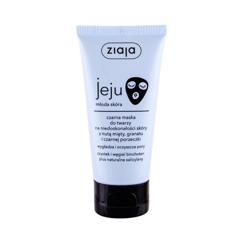 Ziaja Jeju Black Face Mask – juoda veido kaukė nuo netobulumų