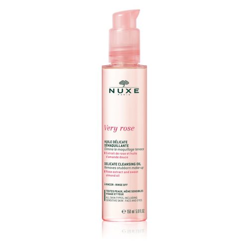 „Nuxe Very Rose Delicate Cleansing Oil“ – švelnus valomasis aliejus veidui ir akims.