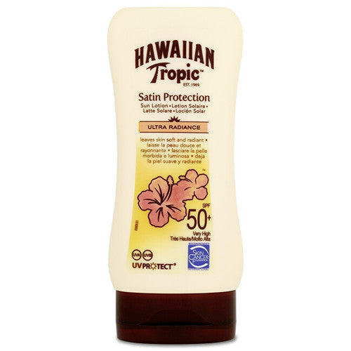„Hawaiian Tropic“ satino apsaugos losjonas nuo saulės su SPF 50+ – įdegio losjonas