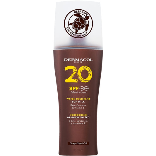 Dermacol Sun vireniui atsparus pienelis purškiamas purškiklis SPF 20 - įdegio losjonas su purškikliu
