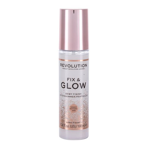 „Makeup Revolution Fix & Glow Dewy Finish“ – skaistinamasis makiažo fiksacijos purškiklis