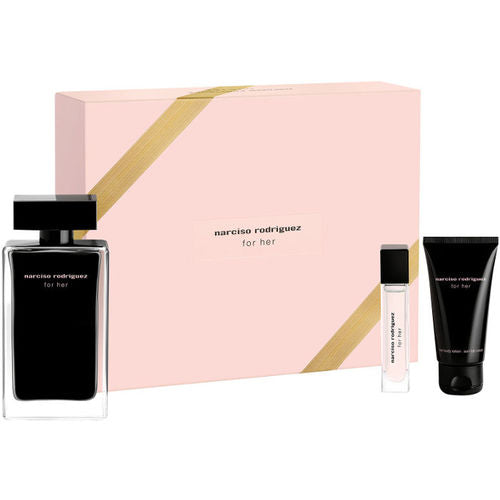 Narciso Rodriguez Narciso Rodriguez for Her EDT gift set 100 ml, body lotion 50 ml and miniature EDT 10 ml