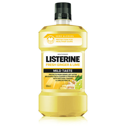 Listerine Fresh Ginger & Lime Mild Taste Mouthwash – burnos skalavimo skystis