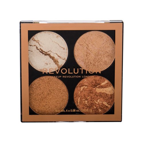 Makeup Revolution Skruostų rinkinio paletė - skaistinančių ir bronzantų paletė 8 g