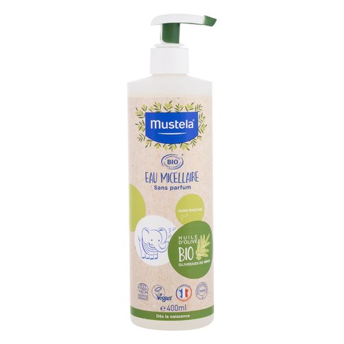 „Mustela Bio Micellar Water“ – valomasis micelinis viruo kūdikių odai nuo gimimo.