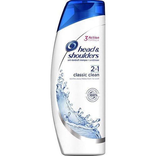 „Head & Shoulders Classic Clean“ šampūnas ir kondicionierius nuo pleiskanų – 2 viename šampūnas ir kondicionierius nuo pleiskanų