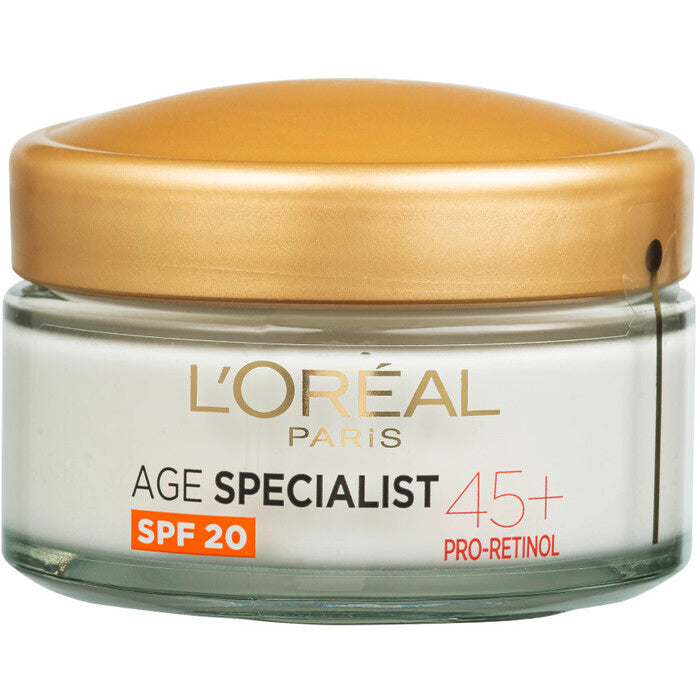 „L'Oréal Age Specialist 45+“ kremas su SPF 20