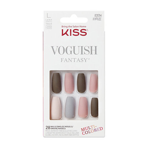 Kiss My Face Voguish Fantasy Nails Chillout Nails ( 28 vnt )