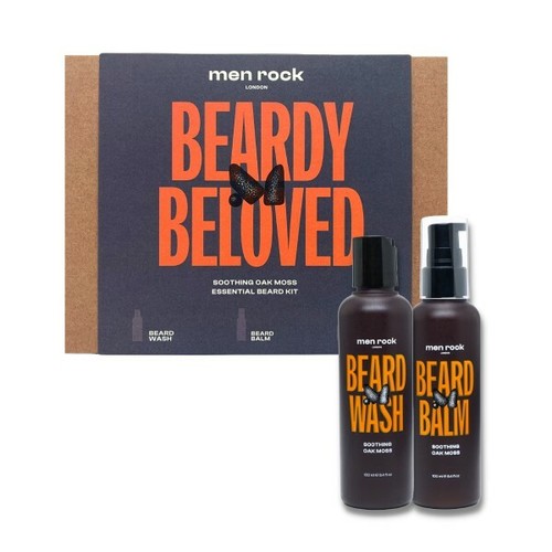 „Men-Rock Oak Moss Beard Duo Kit“ barzdos priežiūros dovanų rinkinys