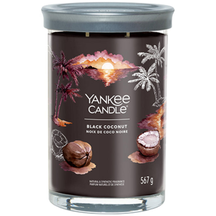 Yankee Cirle Black Coconut Signature Tumbler žvakė (juodas kokosas)