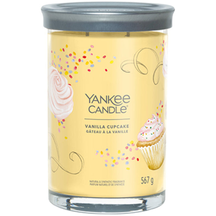 Yankee Cirle Vanilla Cupcake Signature žvakė stiklinėje