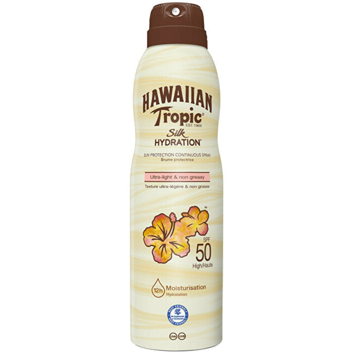 Hawaiian Tropic Silk Hydration Spray Apsauginis nuo saulės nuolatinis purškiklis SPF 50